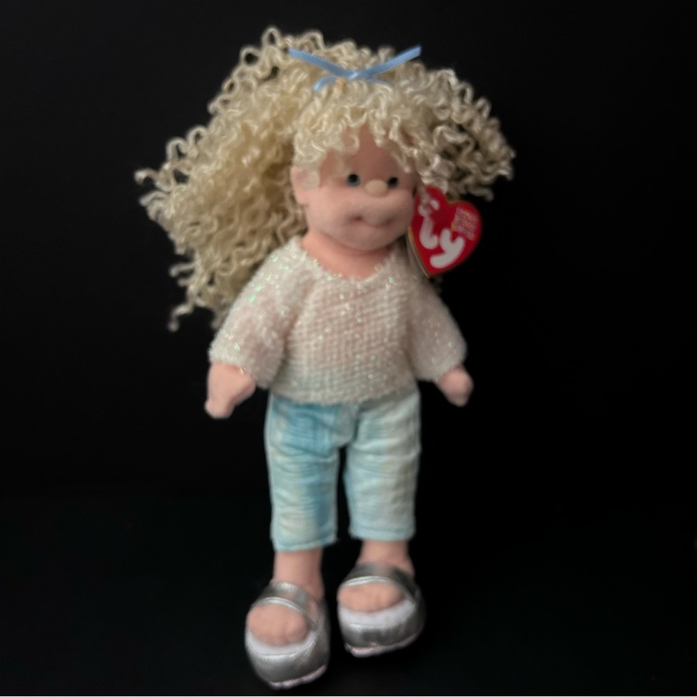 TY TEENIE BEANIE BOPPERS SASSY STAR 8" birthday December 4